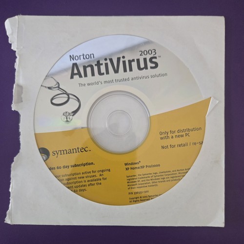 Norton antivirus 2003 used - norton,