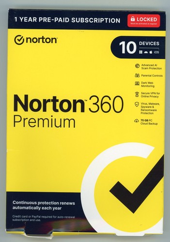 Norton 360 premium internet - norton,